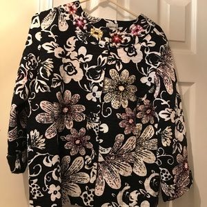 Chico’s flowered sequins jacket